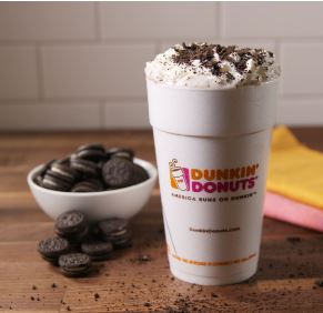 Dunkin Donuts Oreo hot chocolate