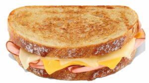 Grilled ham and cheese melt
