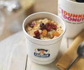 Quaker Oatmeal with Dried Fruit
