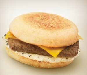 Sausage, Egg And Cheese Dunkin’ Donuts